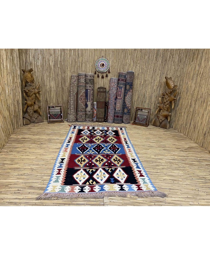 Handmade Turkish Kayseri Acrylic Original Kilim – FREE SHIPPING..!